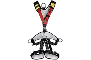 HandAcc Climbing Seat Belt, Large Size Safety Belt Climbing Gear for Tree Climbing, Fire Rescue, Rappelling