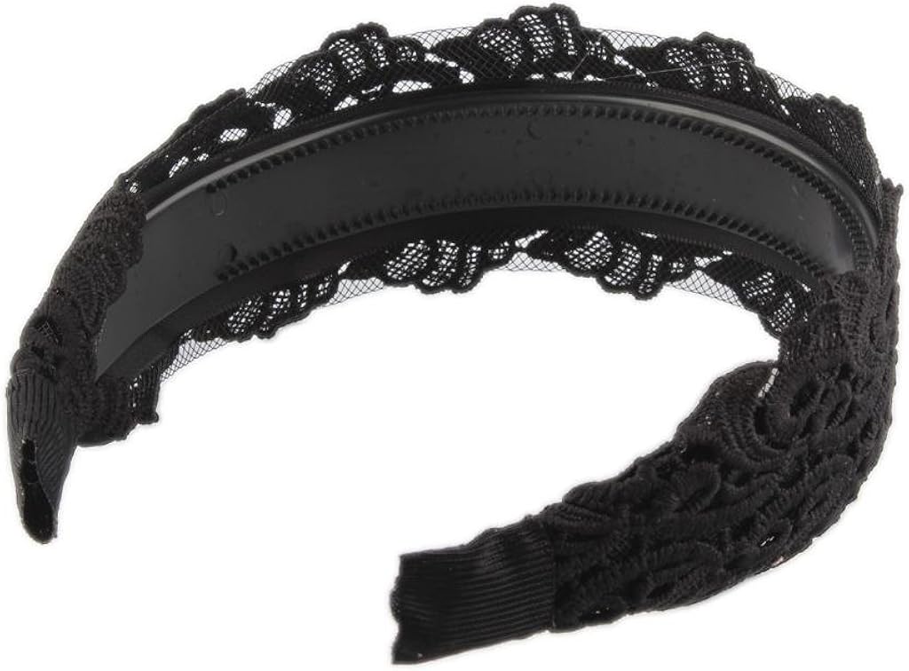 Amazon Baosity カチューシャ ワイド レース 柔らかい ヘアバンド ヘアフープ ラインストーン 女性 アクセサリー カチューシャ ヘアバンド 通販