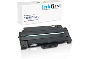 Inkfirst Compatible High Yield Toner Cartridge Compatible with Samsung MLT-D105L (MLTD105L) ML-1910 SCX-4600 SF-650 Black SF-