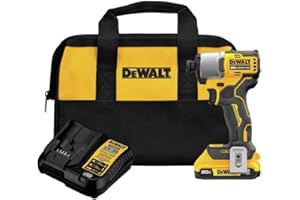 DEWALT 20V MAX Brushless Cordless Impact Driver 1/4-In, Lightweight, Variable Speed, LED (DCF840D1)