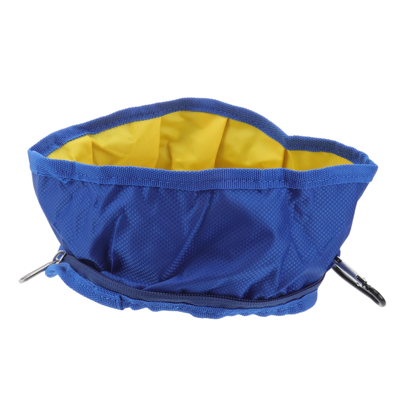 VILLCASE Dog Travel Bowls, Large Lightweight Foldable Waterproof Bowl, Water and Food Bowls for Pets Dogs Cats with Zipper for Camping Travel Hiking (Blue)