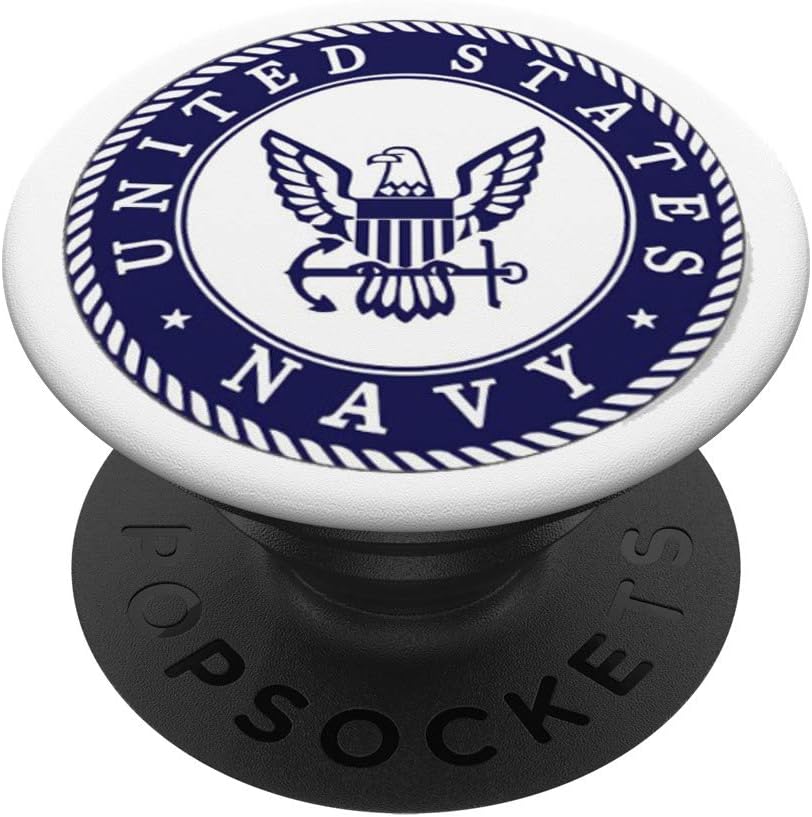 U.S. Navy PopSocket Original Navy Force Gift PopSockets PopGrip: Swappable Grip for Phones & Tablets
