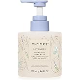 Thymes Nourishing Hand Wash - Liquid Hand Soap for Bathroom or Kitchen - Liquid Soap with Notes of Velvety Lavender, Warm Rosewood, Fresh Clary Sage, & Earthy Violet (Lavender, 9.4 fl oz)