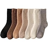 Kelabia Women Fuzzy Socks Warm Fluffy Soft Japanese Thick Slipper Cute Aesthetic Fleece Long Socks
