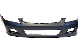 FitParts Compatible with Front Bumper Cover Fascia 2006-2007 Honda Accord Sedan EX LX SE Hybrid 06-07. New Primed Without Sensor Holes, With Fog Light Holes. HO1000235 04711SDLA90ZZ