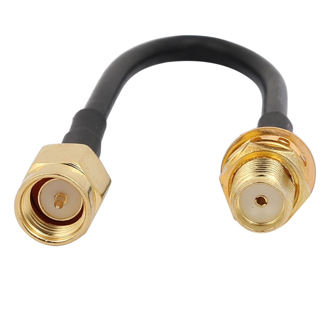 sourcing map RG174 Coaxial Antenna Extension Cable SMA Female to Male Connector 10cm Long