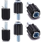 SquEqu 6 Pack Rear Derailleur Barrel Adjuster Replacement Shift Cable Downtube Index M5 Adjusting End Screw for Bike Rear Derailleur Down Tube Housing Stop Gear Shifter