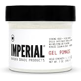 Imperial Barber Grade Products | Gel Pomade, 2 oz | TSA Approved | Travel Sized | Strong, All-Day Hold | High Shine | Water-Based | Heat and Sweat Resistant | Hardens Into Hair