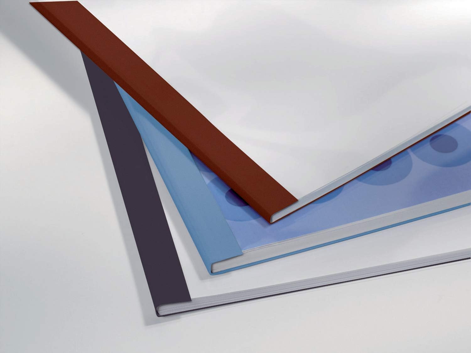 GBC LeatherGrain Thermal Binding Covers, 6 mm, 50 Sheet Capacity, A4