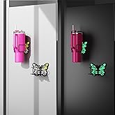 Butterfly Magnetic Fridge Cup Holder for Stanley 30/40 oz, Glow-in-The-Dark Design, Space-Saving Anti-Scratch Anti-Slip Tumbler Organizer Rack, Best Gift Choice