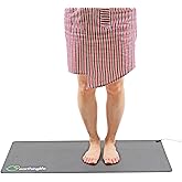 earthinglife grounding mats for feet, universal grounding pad for sleep with 15ft cord indoor grounding for desk connect to earth for reduce fatigue & stress, better sleep and energy 15.7"L X 33.5" W