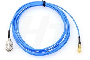 HangTon Male BNC to Male Microdot 10-32 Cable for Accelerometer Transducer Acoustic Vibration Test (3m, Straight)