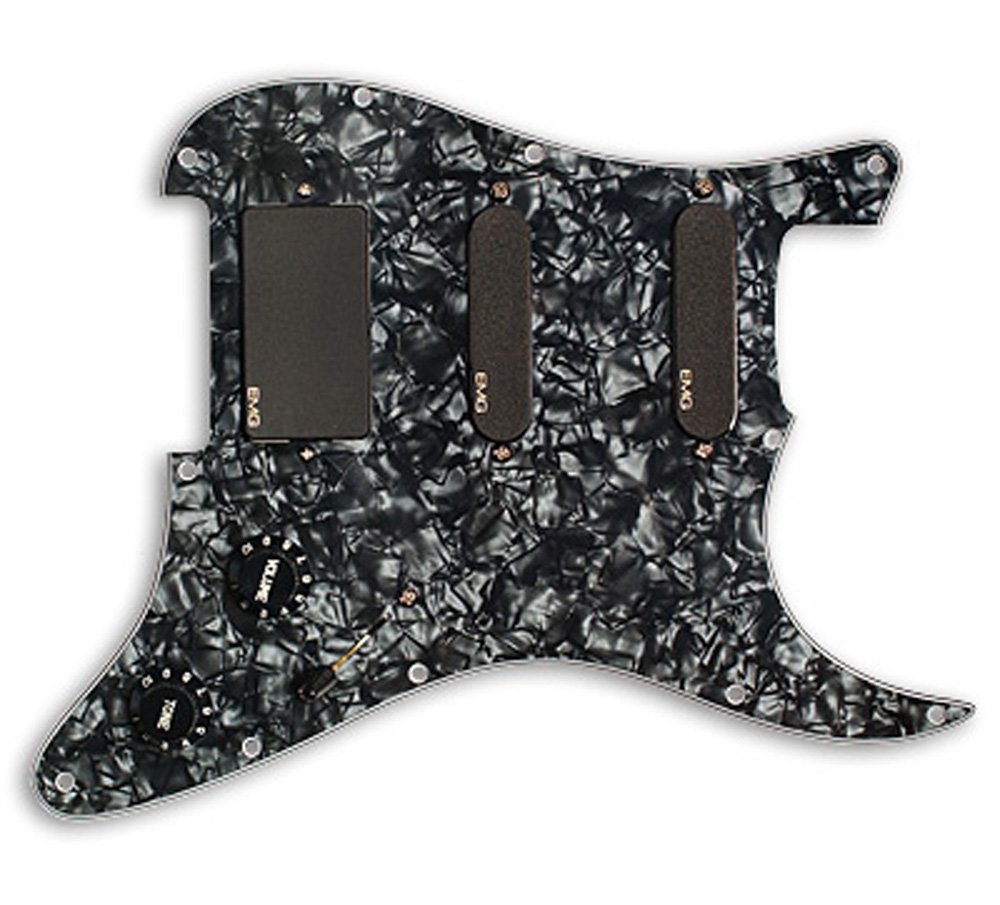 EMG SL20 Steve Lukather Prewired Guitar Pickguard Set, Black