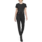 Calvin Klein Womens Button Detail Pull on Pants