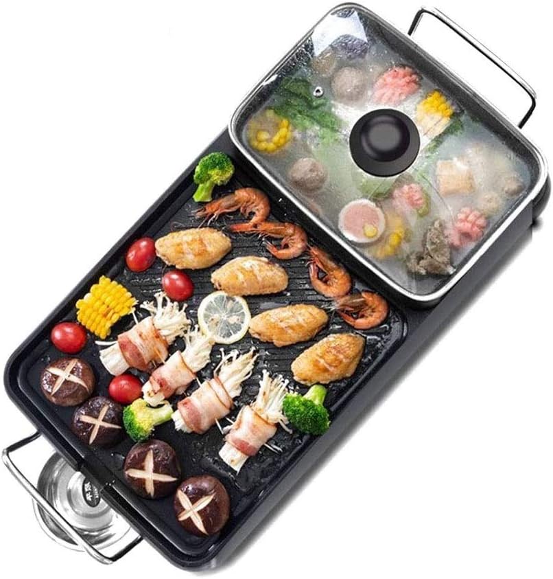 Review NOLOGO Grill Smokeless Indoor BBQ Table Electric Grill Korean ...