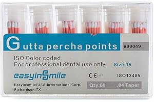 NONE BRANDED EASYINSMIL1Box Gutta Percha Points Endodontic .02/.04/.06 Taper For Dental Endo (15# 0.4 Taper)