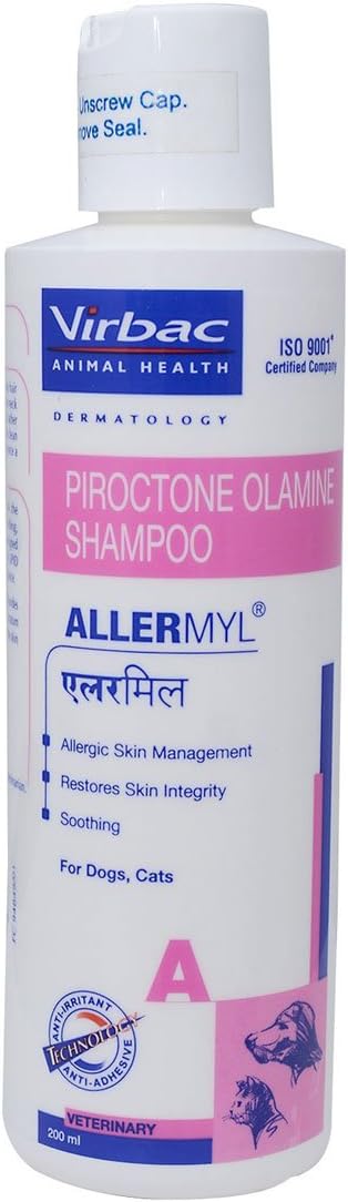 Virbac Allermyl Shampoo For Dogs & Cats - 200mL / 8oz = Total 200mL