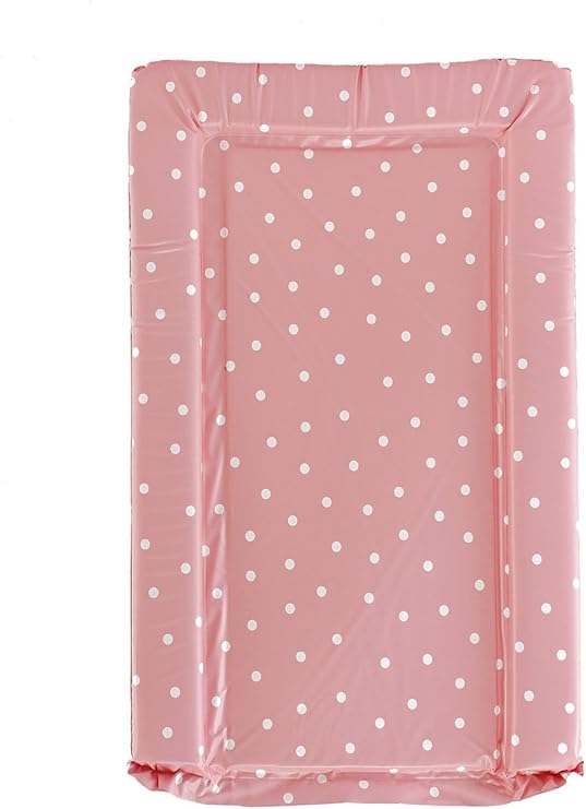 pink polka dot changing mat