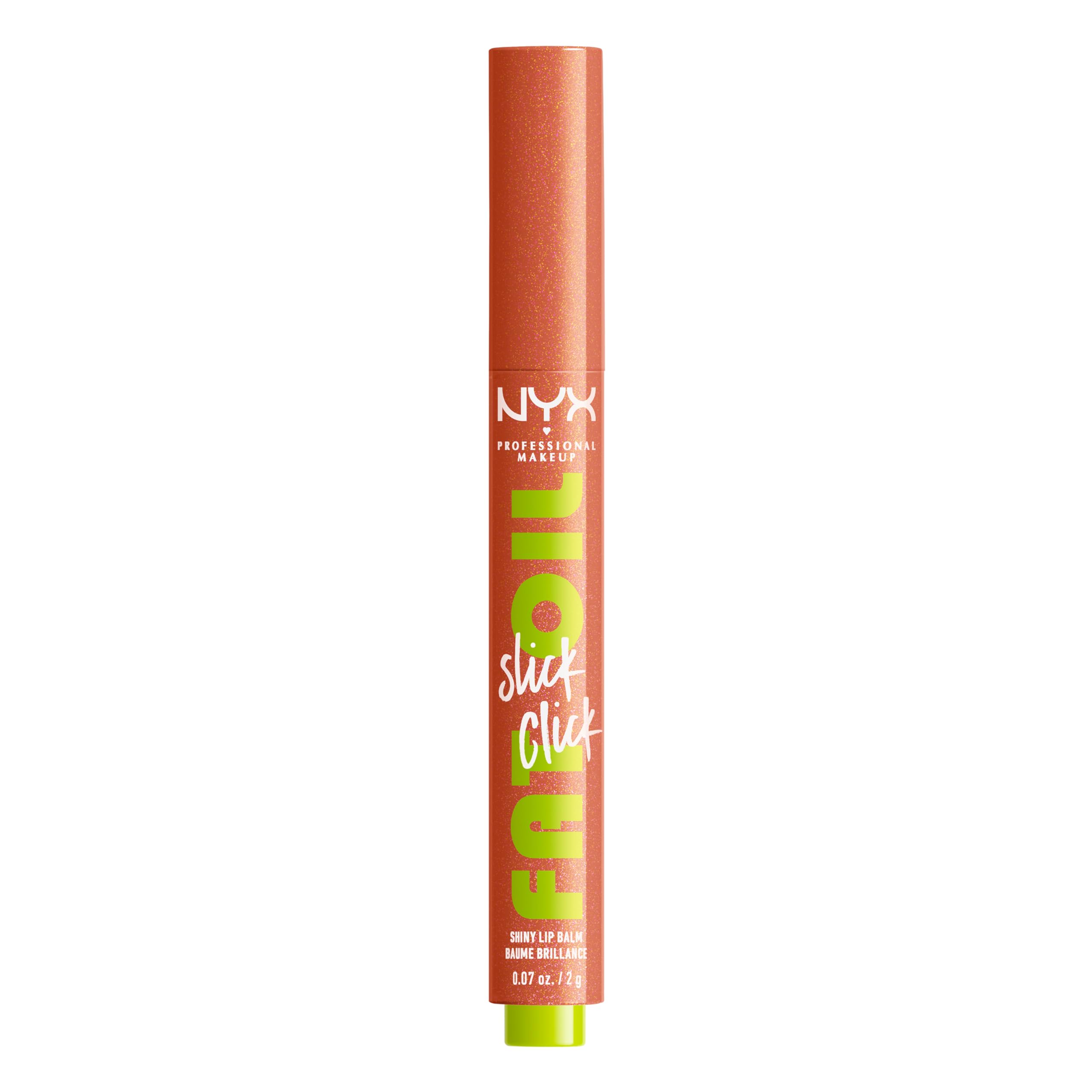 NYX Professional Makeup Lip Balm, A Hint of Colour, Infused with Oils for Long Lasting Hydration, Lightweight & Vegan Formula, Fat Oil Slick Click,Hits Different