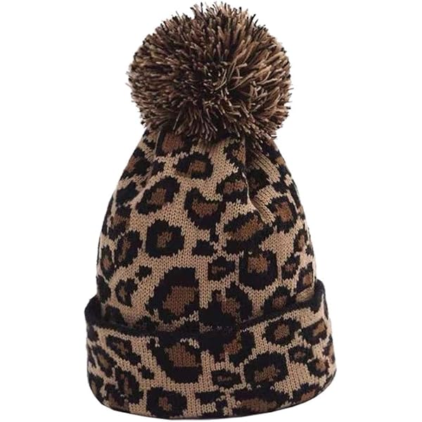 Leopard Print Beaded Cap Beige Boss Cap With Beads TFJ Beige Leopard Print Baseball  main image 3