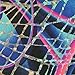 MadSportsStuff Girls Gymnastics Leotard - Tank with Keyhole (Abstract Swirl, Youth 10-12)