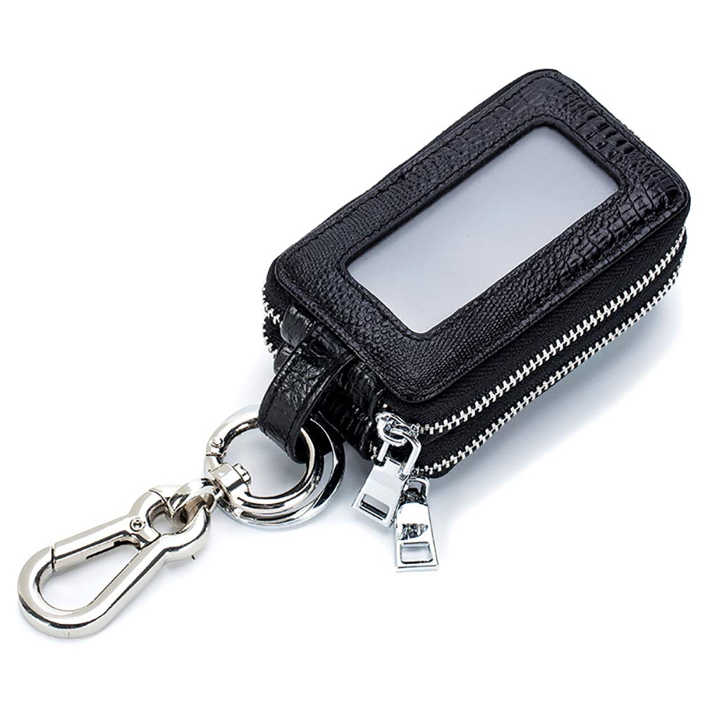 Key Wallet, Key Holder Wallet, Briskyto Key Chain Wallet, Fashionable Leather Car Key Card Wallet Holder, Multi-functional Zipper Key Case Wallet Men and Women Pocket Key Chain Purse