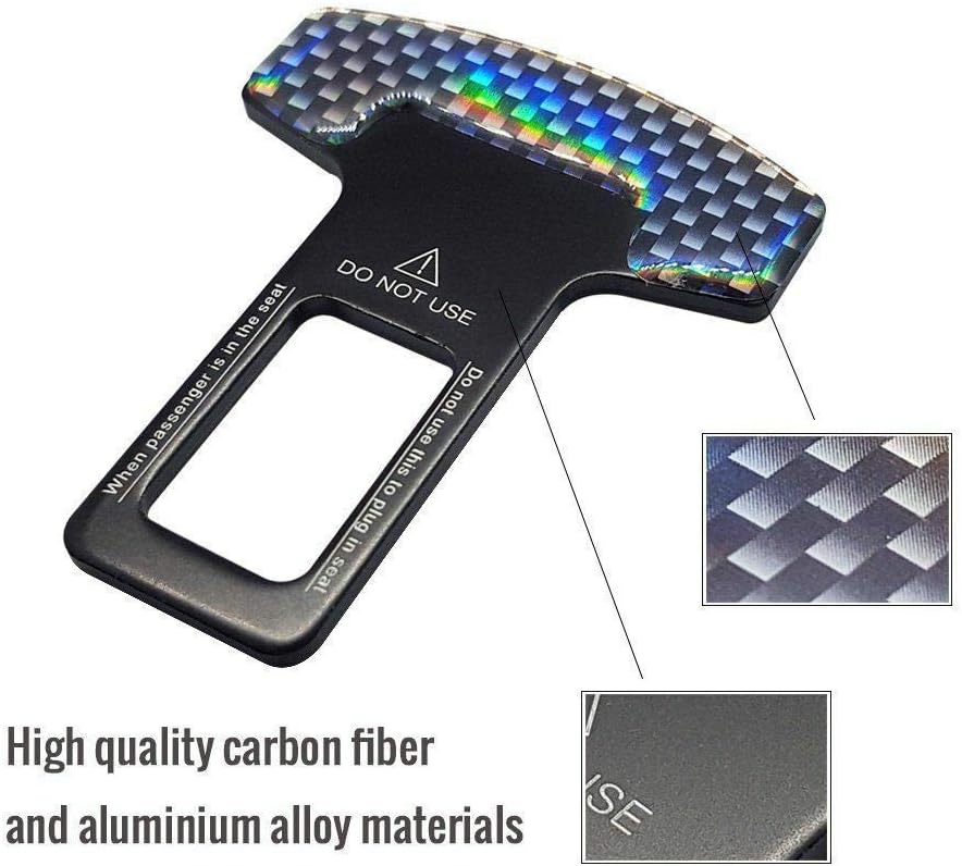 Anceev Car Seat Belt Clip, Universal Seat Belt Buckle Auto Metal Seat Belts Clip 2 Pack: Automotive