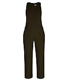 Hurley AJ3597 Women's Modernist Jumpsuit, Olive