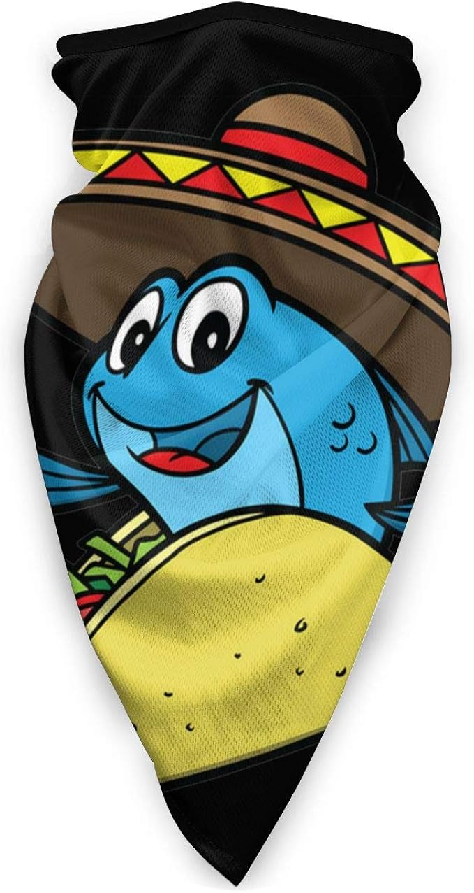 Cartoon Fisch Tacos Cocktail Face Neck Mask Woman's Winter ...