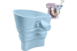 Kitchen Flour Funnel Attachment,Silicone Foldable Anti-Splash Kitchen Gadgets,Blender Flour Funnel Baking Accessory - for Hom