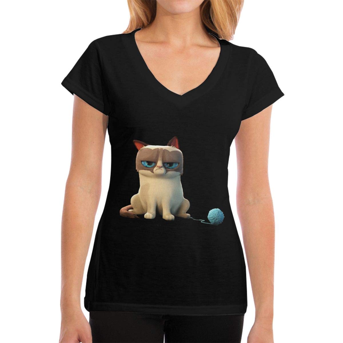 Grumpy Cat Female Cute Fashion T Shirt Teevimy