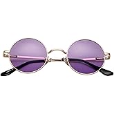 Classic Circle Glasses Retro Round Polarized Sunglasses Hippie Style Small Rounded Sun Shades