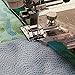 niceEshop Snap on Adjustable Bias Tape Binding Foot for Domestic Sewing Machine