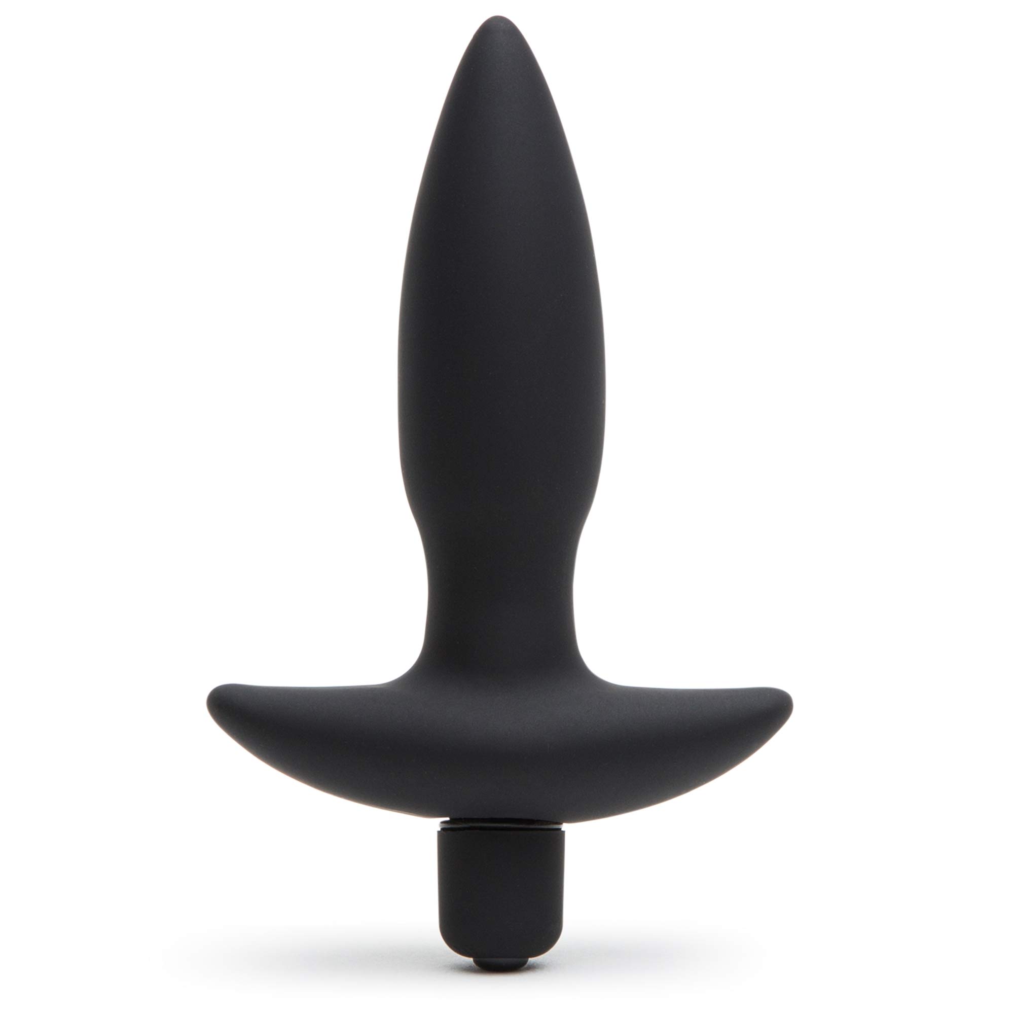 Lovehoney Butt Tingler Vibrating Butt Plug | 3.5 Inch Male Sex Toy | 7 Vibration Patterns & 3 Speeds | Anal Plug Vibrator for Men & Women | Silicone Prostate Massager | Couples Adult Toys Game | Black