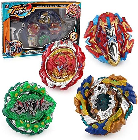 Bey Battle Gyro Burst Battle Evolution Attack Pack for Battling Top Game Included 4X Burst Gyro,2X Launcher,1x Stadium,4X Stickers