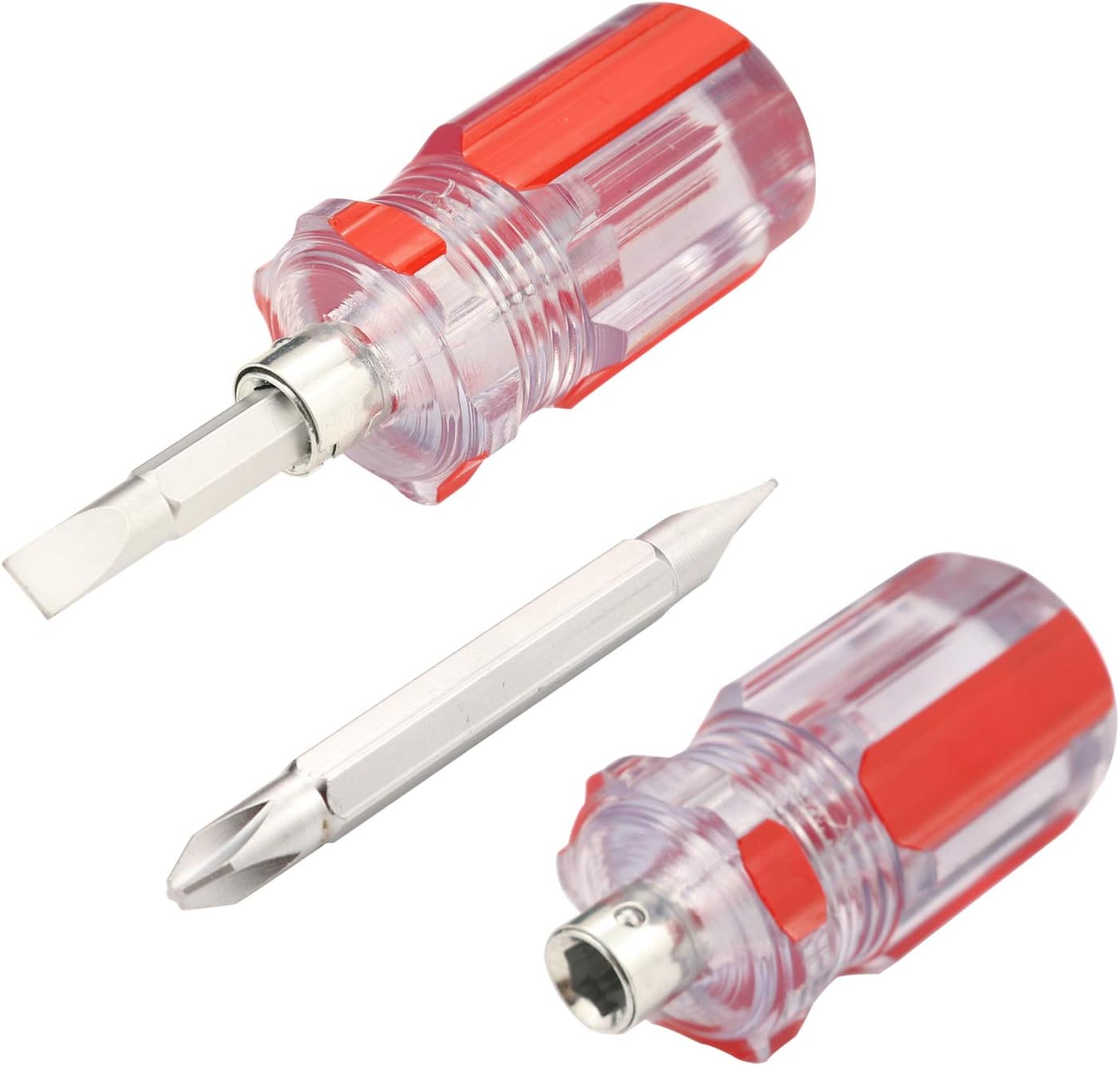 Stubby Screwdriver With Phillips Head and Flat Head, Small