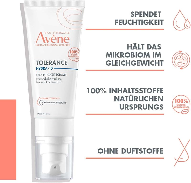 AVÈNE Tolérance - Hydra-10 Feuchtigkeitscreme - 48 h Feuchtigkeit - 40 ml