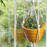 koitoy Macrame Plant Hanger Set 6 Pack White Indoor Outdoor 60/75/100cm view 5