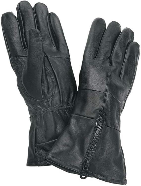 Diamond Plate Leather Cuffed Gloves, Medium Sports & Outdoors