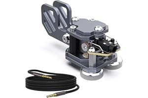 PUTIKEEG Mini Morse Radio Key Double Paddle Morse Code Key with Stainless Steel Body Three Neodymium Magnets Base Gray