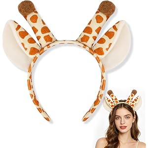 Decmied Halloween Headbands for Women Ears Headband, Halloween Christmas Festival Party Animal Cosplay Costume Headbands