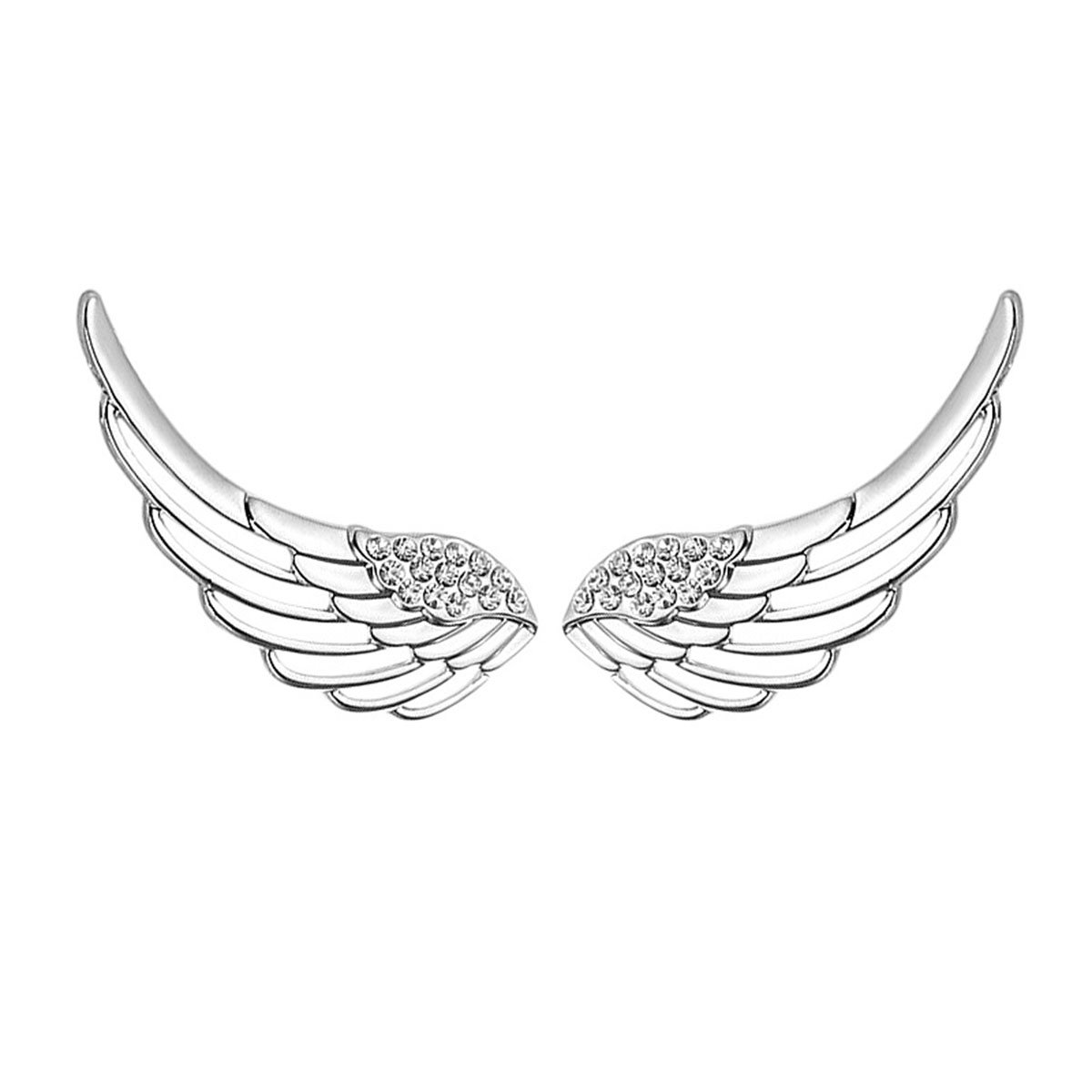 Amazoncom Tmco Girl 925 Sterling Silver Angel Wings Ear