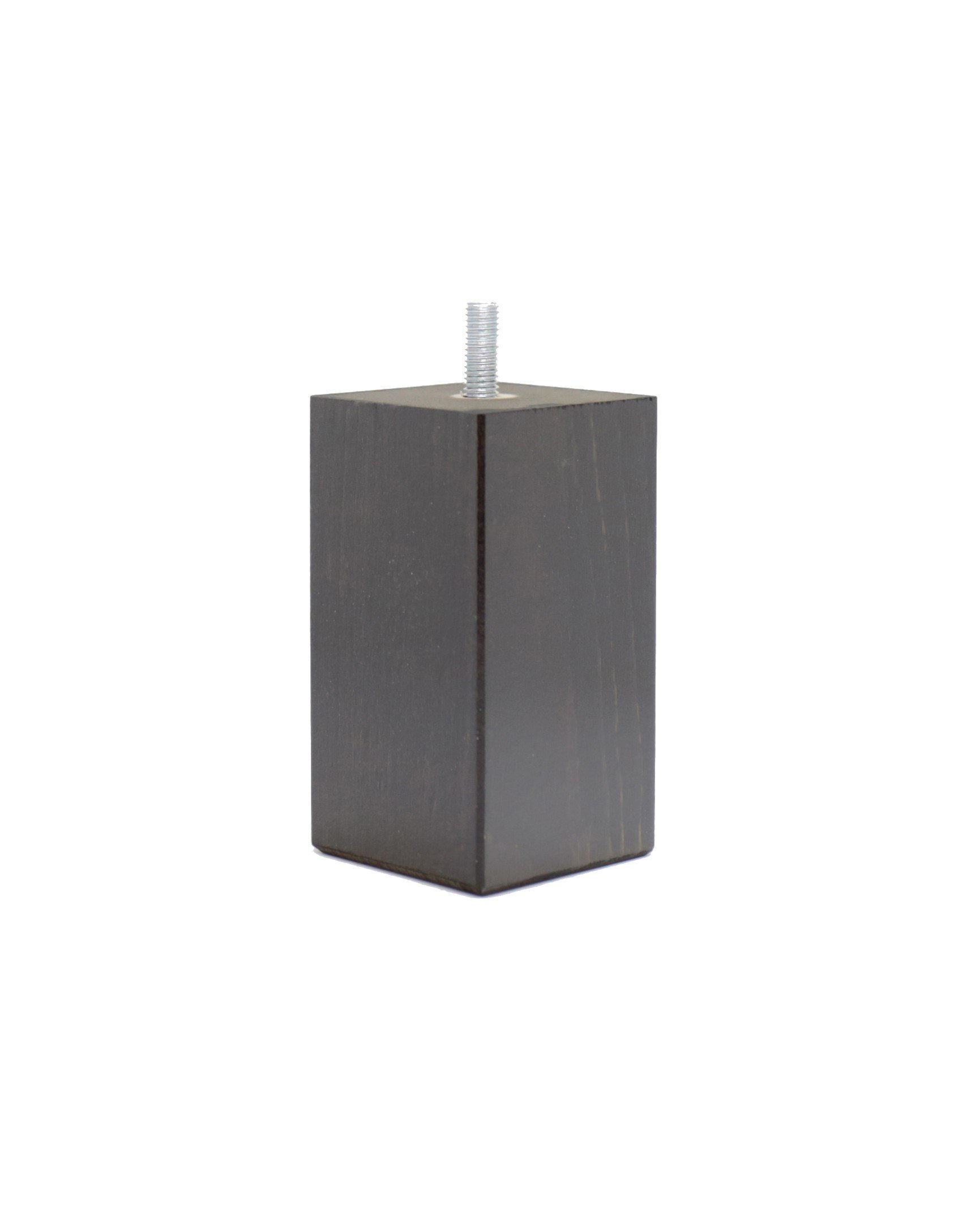 La Fabrique de Pieds – Set of 4 Wooden Bed Legs, Square, Wood, Teinte Wengé, 10 x 5,5 x 5,5 cm