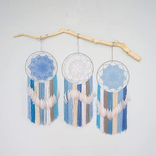 zenggp Indian Style Handmade Dream Catcher Hanging Feather Tapestry Dream Catcher Ornament Decor