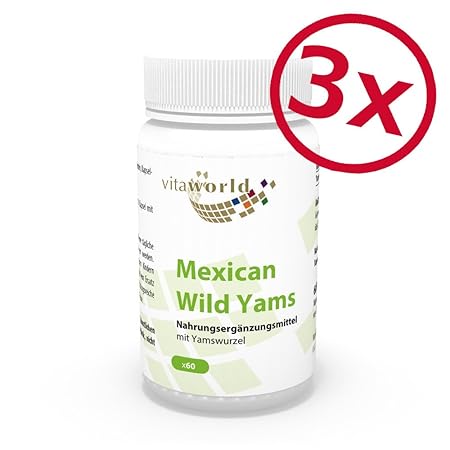 3er Pack Vita World Mexican Wild Yams 500mg 180 Kapseln Apotheken Herstellung