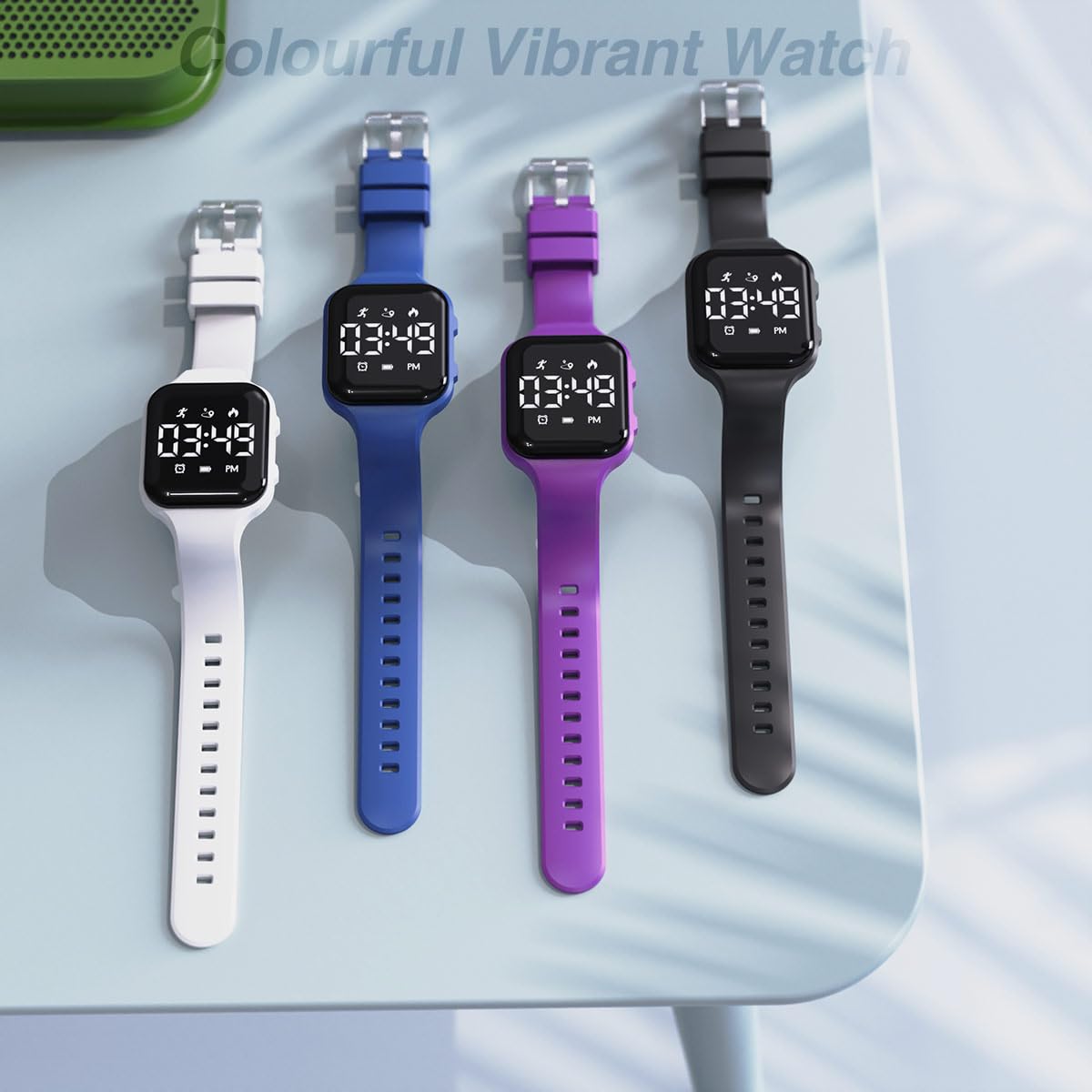 Kids LED Digital Watch, with Pedometer Step Counter, Waterproof, Sport Wristwatch, Calendar, Alarm Clock for Children Boys Girls Teens