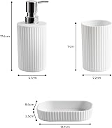 Novel Solutions Premium 4-Piece Bathroom Accessories Set Matt Grey view 5