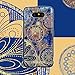 lg g5 case,Lizimandu soft TPU textured pattern Case for lg g5(Blue Flower)