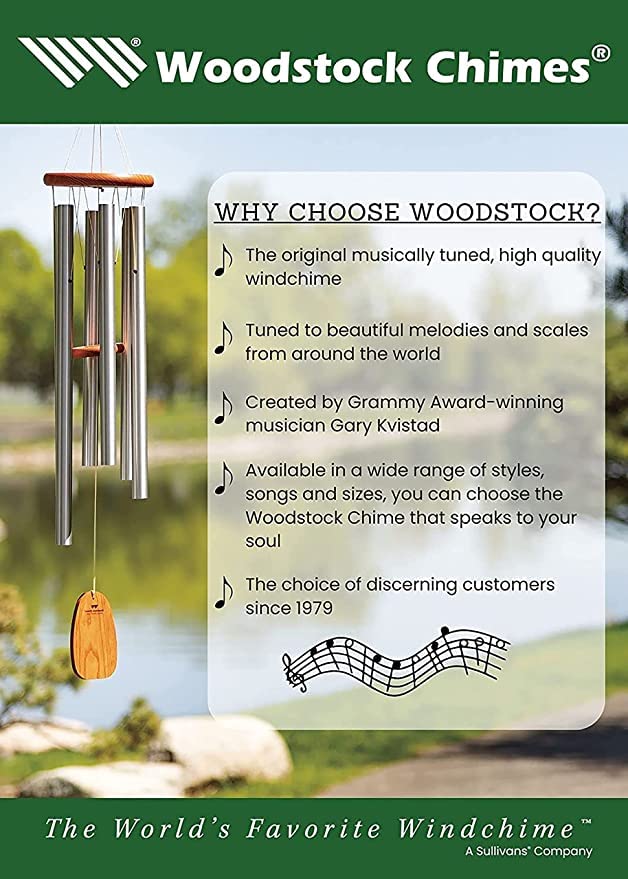 Woodstock Wind Chimes, Outdoor Decor, Patio and Garden Decor for