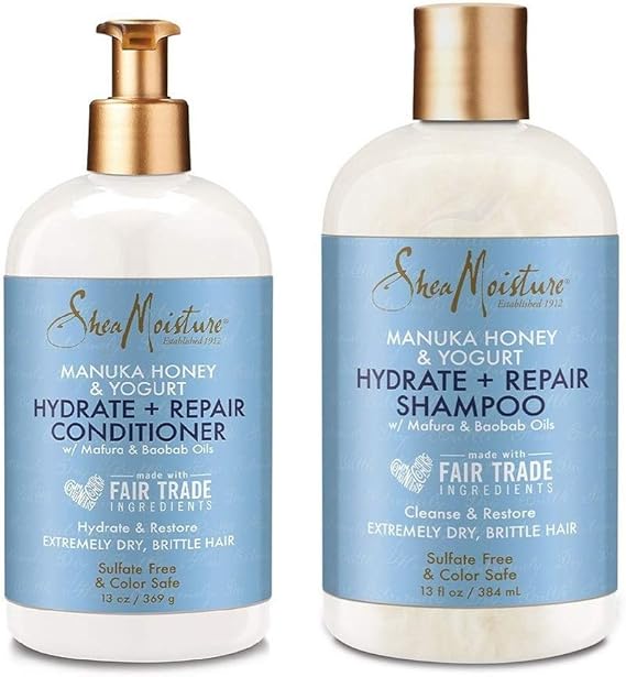 Shea Moisture Manuka Honey & Yogurt Hydrate & Repair Shampoo and